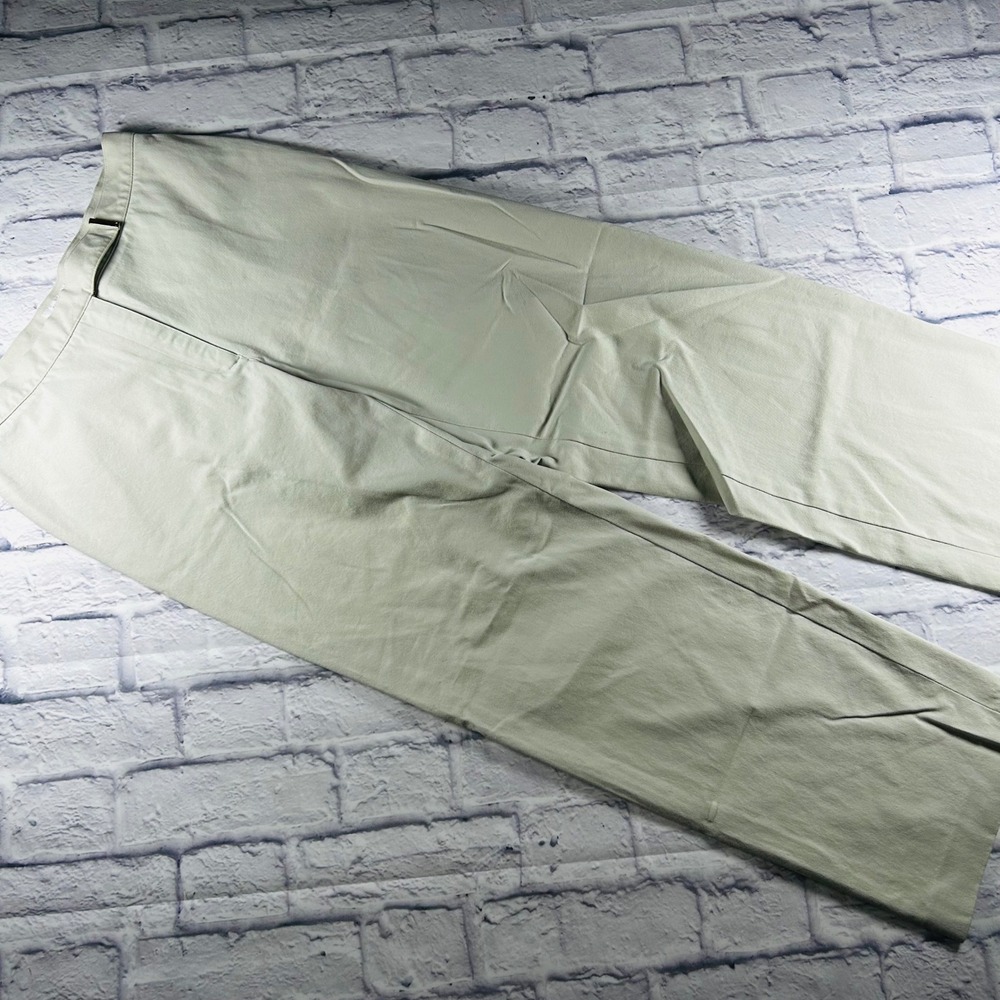 Liz Claiborne Anissa Wide Leg Pants Womens 10 Cream Beige High Rise Trousers - Picture 2 of 11